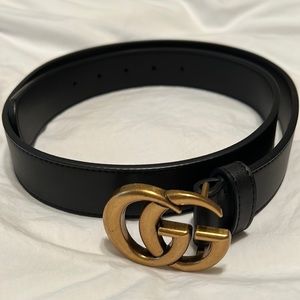 2015 RE-EDITION WIDE LEATHER BELT- Gucci